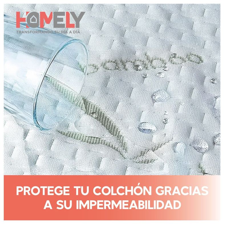 Cubre Colchon Bambu Cobertor Impermeable King-7