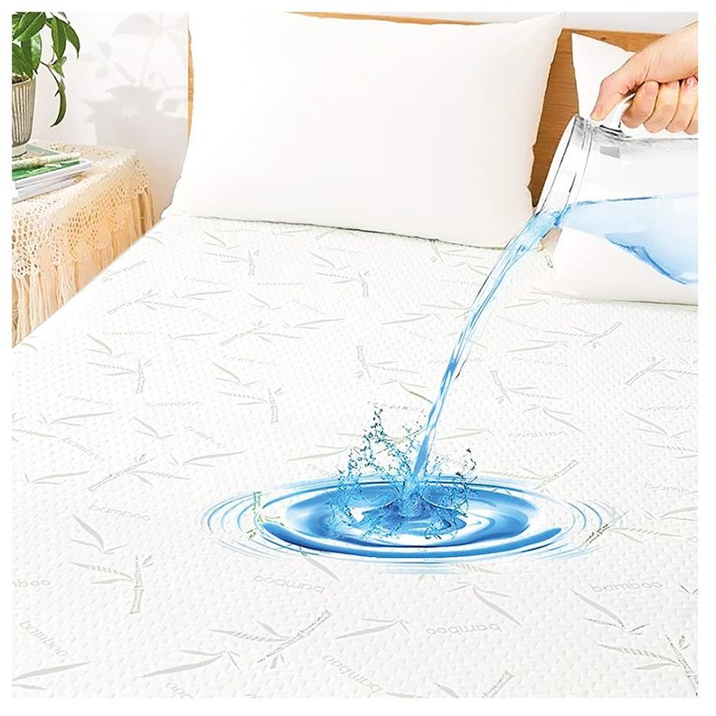 Cubre Colchon Bambu Cobertor Impermeable King-0