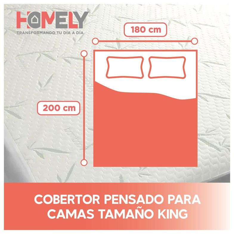 Cubre Colchon Bambu Cobertor Impermeable King-4