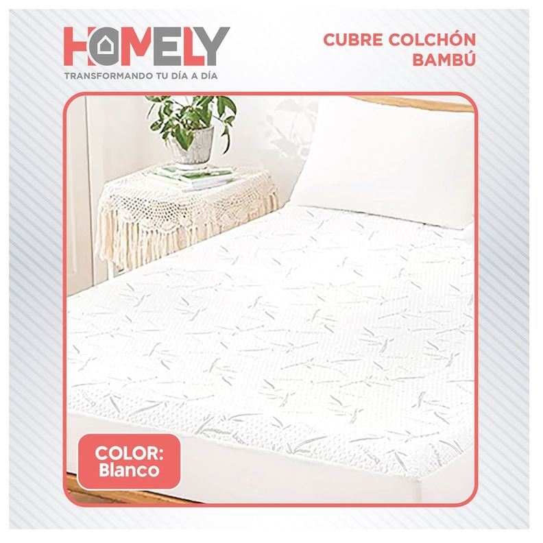 Cubre Colchon Bambu Cobertor Impermeable King-8
