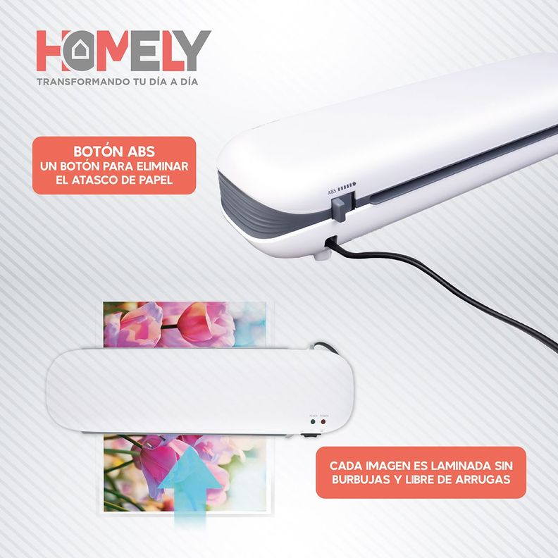 Termolaminadora Plastificadora Homely + Accesorios + Laminas-3