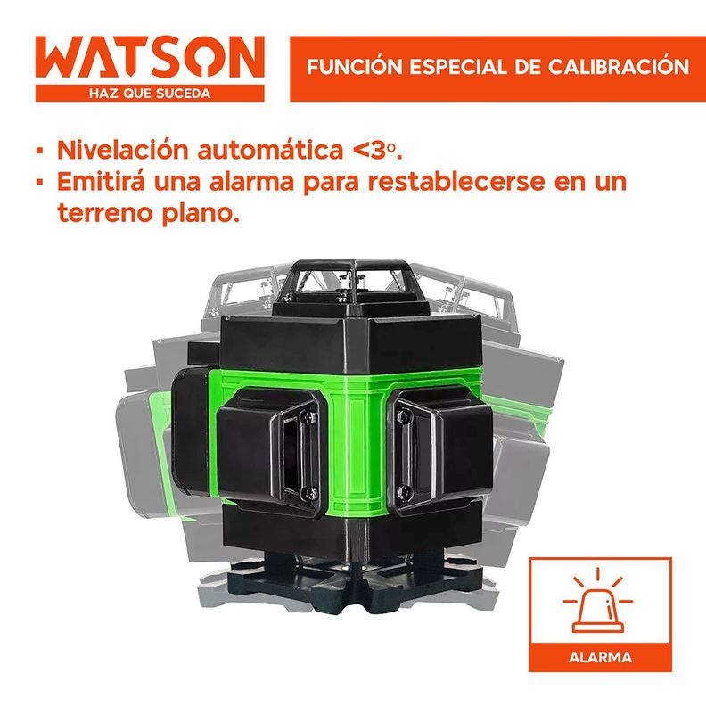 Nivel Láser 16 Líneas Watson Nivel Automático + Trípode-3