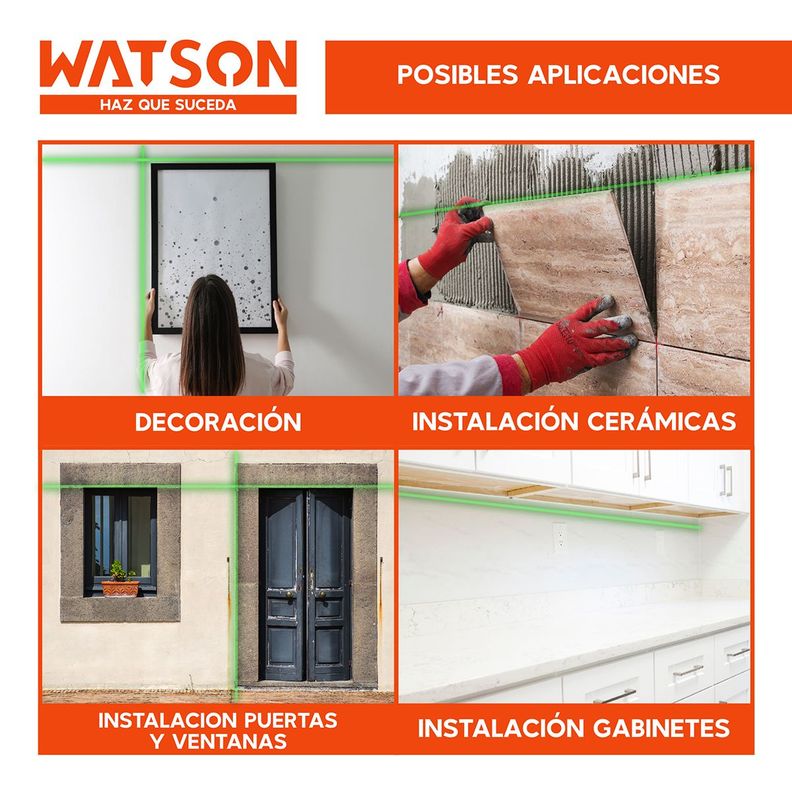 Nivel Láser 16 Líneas Watson Nivel Automático + Trípode-7