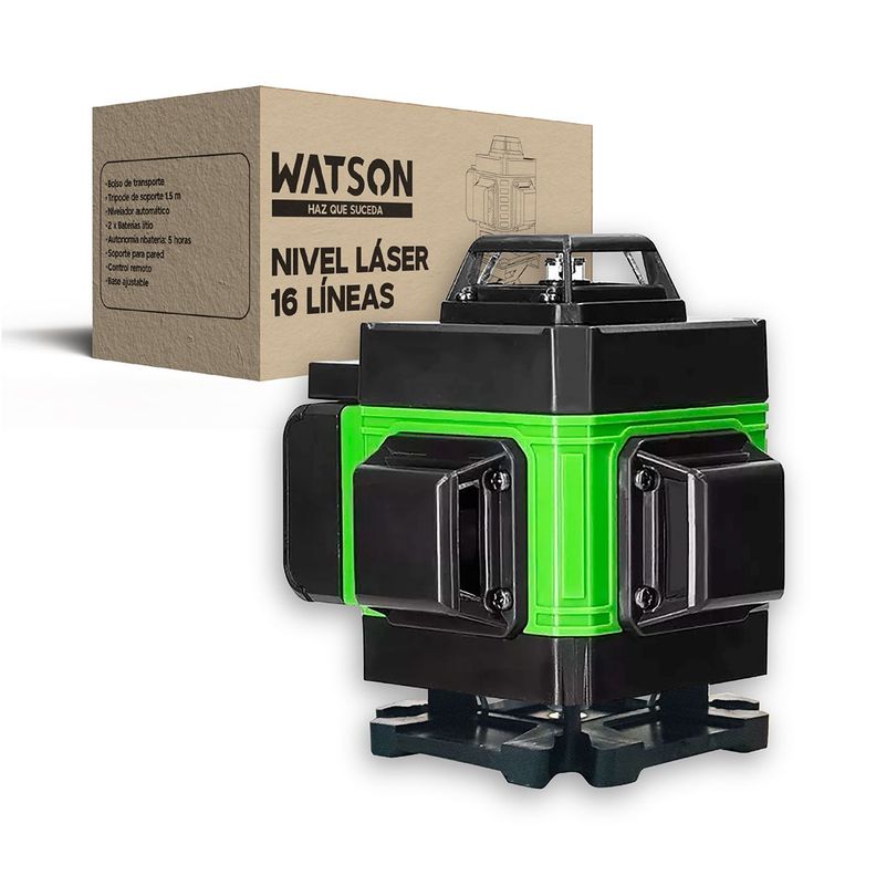 Nivel Láser 16 Líneas Watson Nivel Automático + Trípode-8
