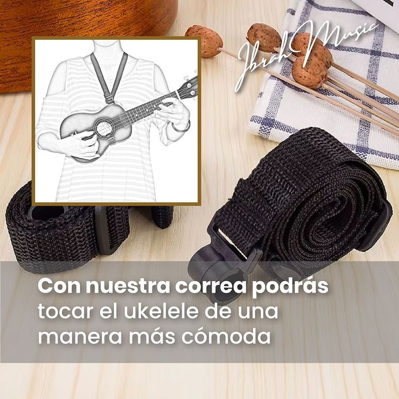 Ukelele Soprano Concierto Ibrah 21 Pulgadas + Accesorios-6