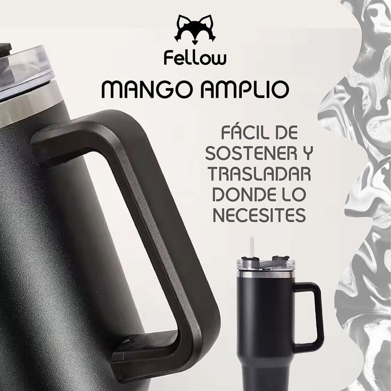 Vaso Termico 1,2Lts Electra By Fellow Mug Tumblr + Bombilla-2
