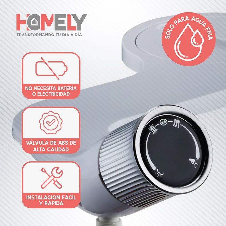 Bidet Ducha Homely Wc Inodoro Set Universal Flujo Ajustable-1