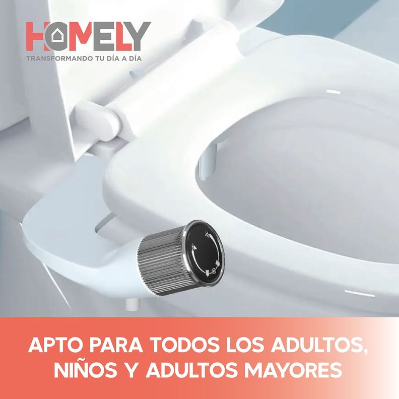 Bidet Ducha Homely Wc Inodoro Set Universal Flujo Ajustable-7
