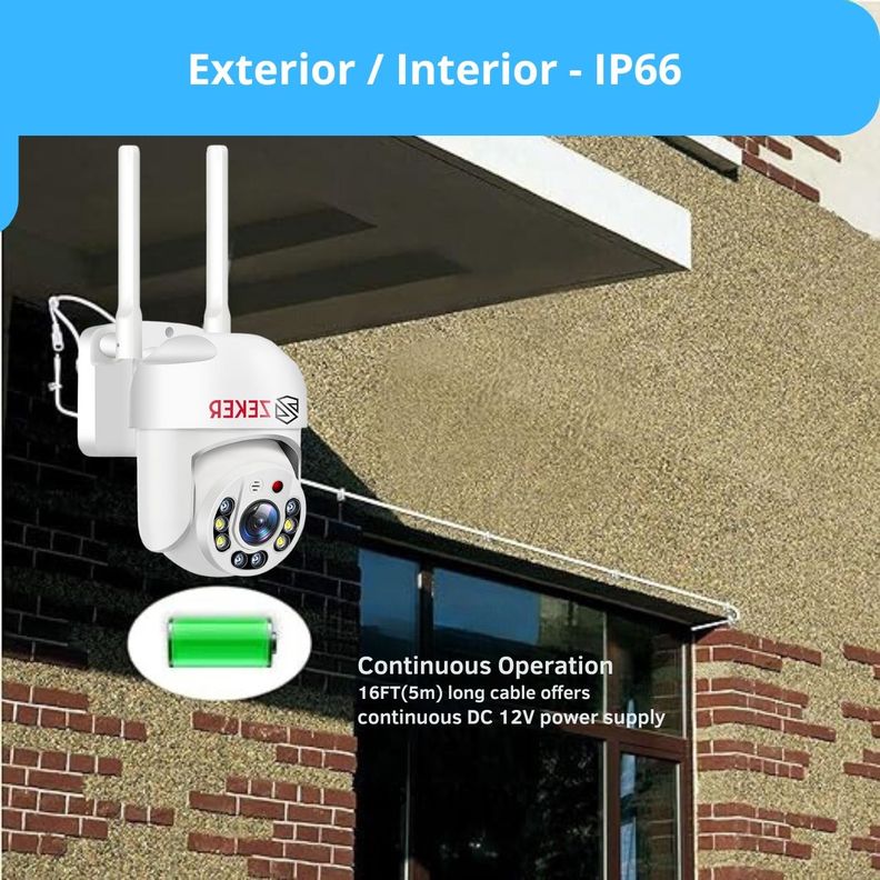 Cable Cámara Seguridad Extensor Universal 5 Metros 12V-6