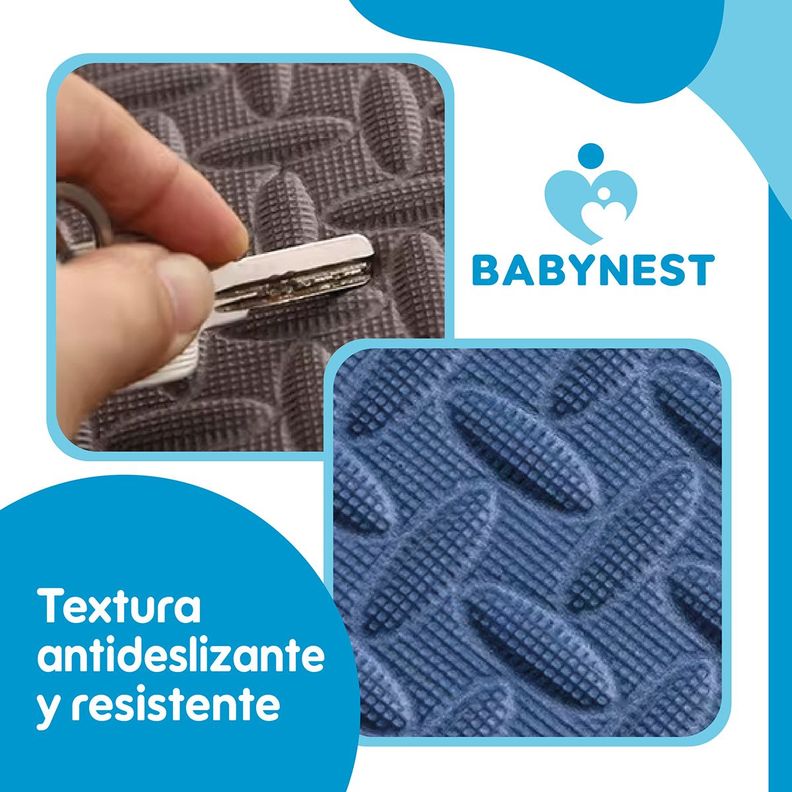 Piso De Goma Eva Bebé Alfombra Babynest 10mm 60x60cm Set x8 - GyB-6