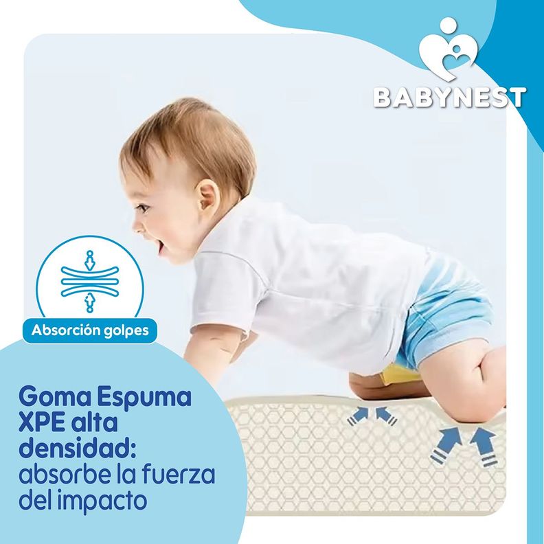 Alfombra Antigolpes Bebe Plegable BabyNest 180x190x1 Jirafa-5
