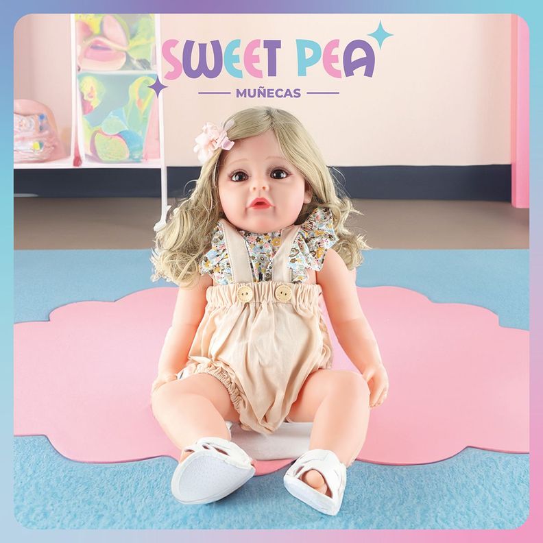Bebe Reborn Candy Muñeca Sweet Pea Realista Silicona 55 Cm-7