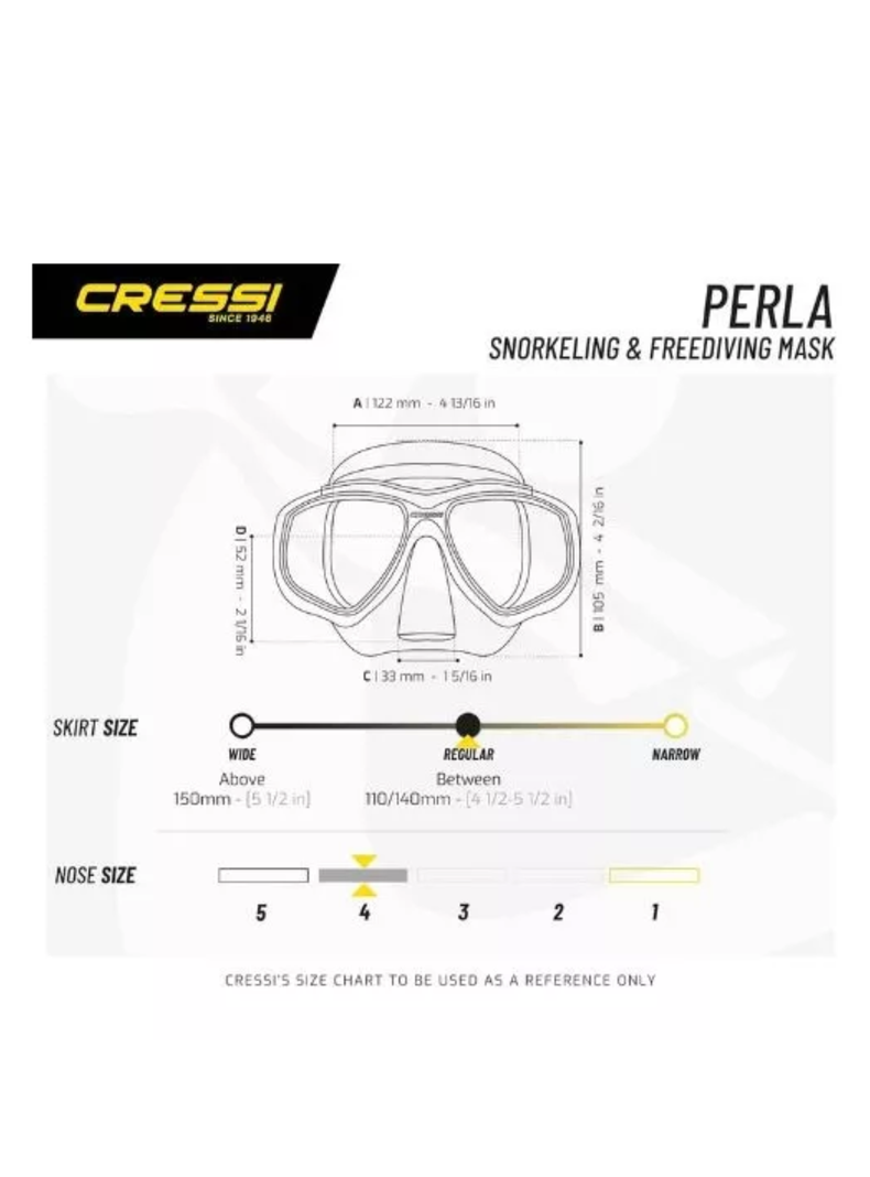 Visor Mascara Cressi Perla Buceo Pesca Apnea Full-1