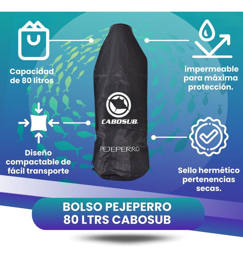 Bolso Seco Pejeperro Cabosub 80 Lt.-2