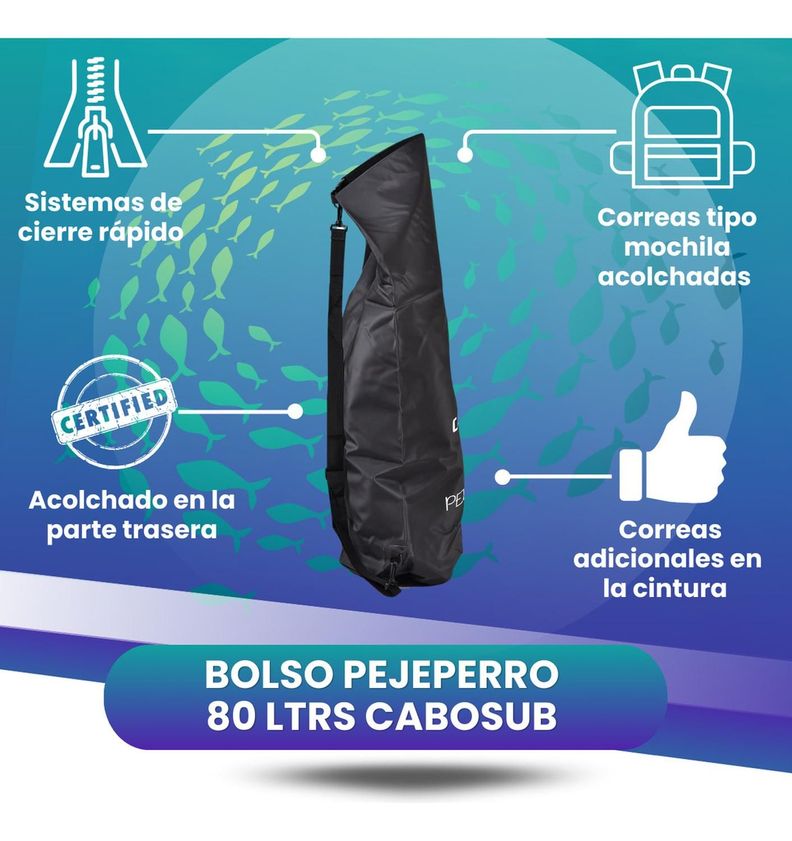 Bolso Seco Pejeperro Cabosub 80 Lt.-3