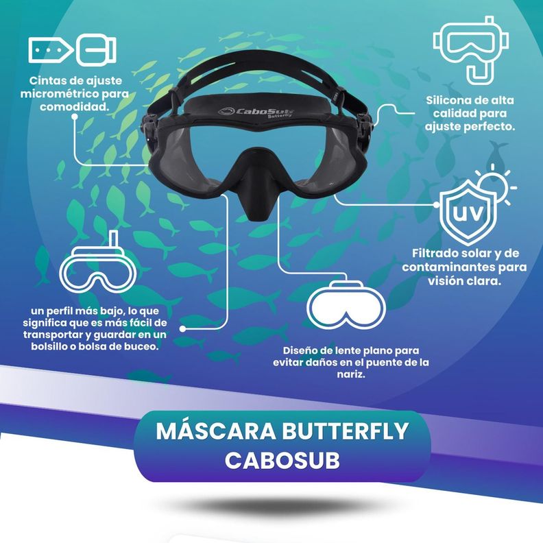 Mascara Buceo Y Snorkeling Butterfly-1