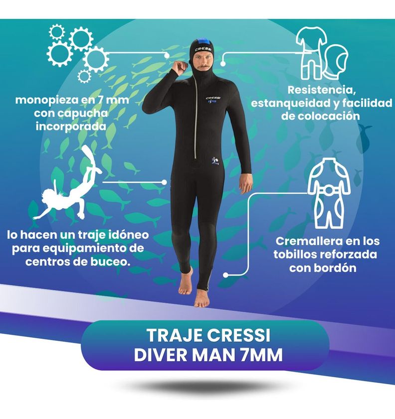Traje Buceo Mod. Cressi Diver De 7mm-5