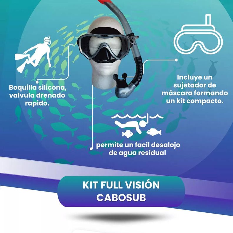 Kit Snorkeling Profesional Shark Cabosub-2