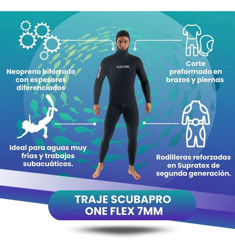 Traje De Buceo Seac Riese 8.5mm Máxima Protección Térmica-2