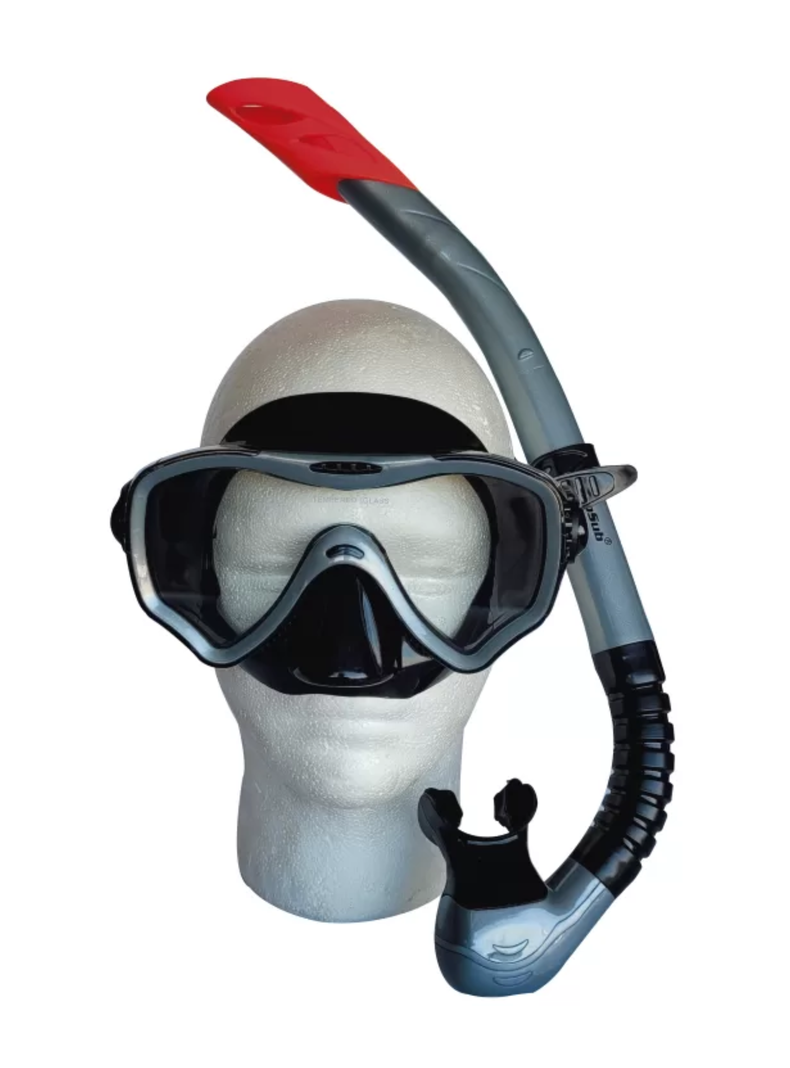 KIT SNORKELING PROFESIONAL SHARK CABOSUB - GRIS-0