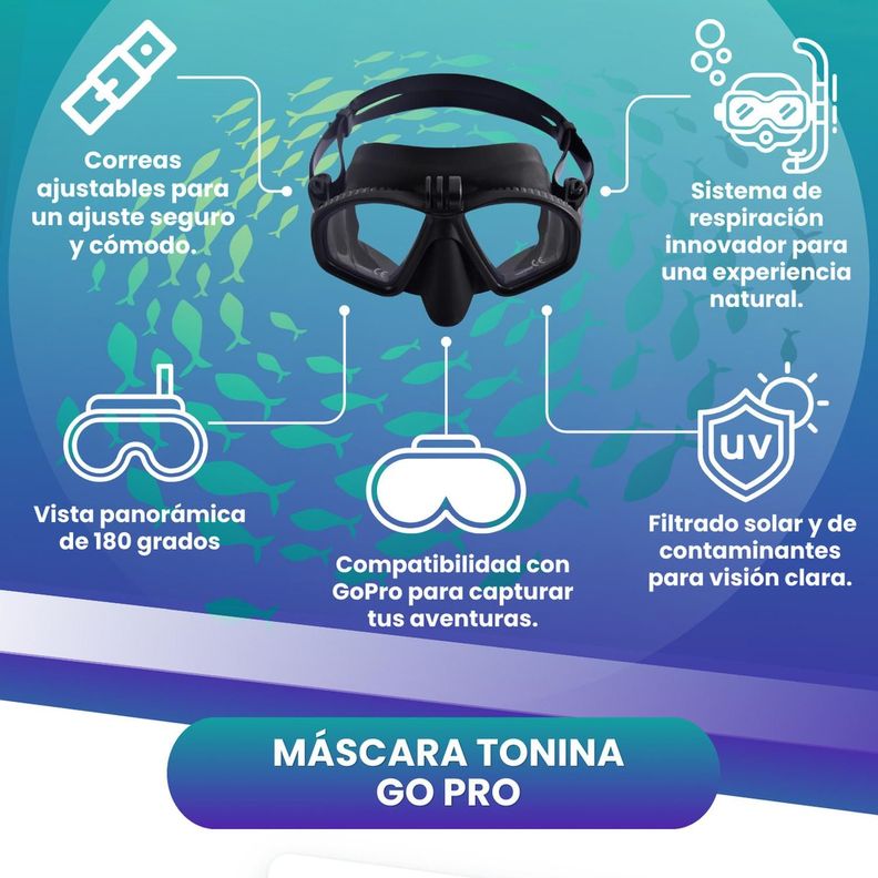 Mascara Buceo Tonina Go Pro-2