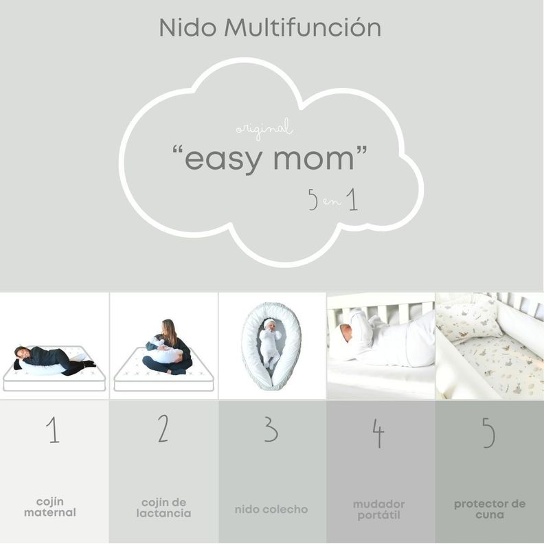 NIDO COLECHO MULTIFUNCION 5 EN 1 VERDE-1