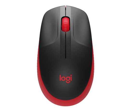 Mouse Logitech M190 Full Size Wireless Mouse Rojo