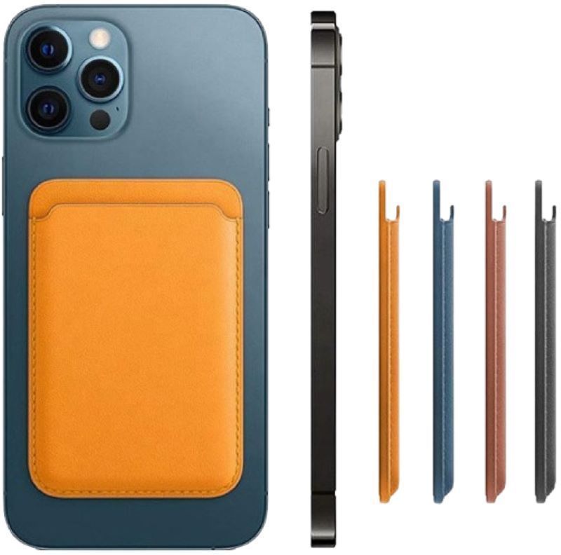 Billetera iPhone Leather Wallet Con MagSafe Castaño-1