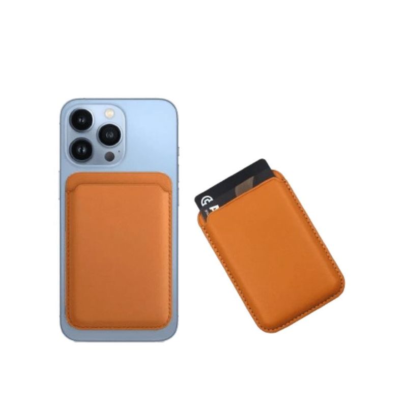 Billetera iPhone Leather Wallet Con MagSafe Castaño-0