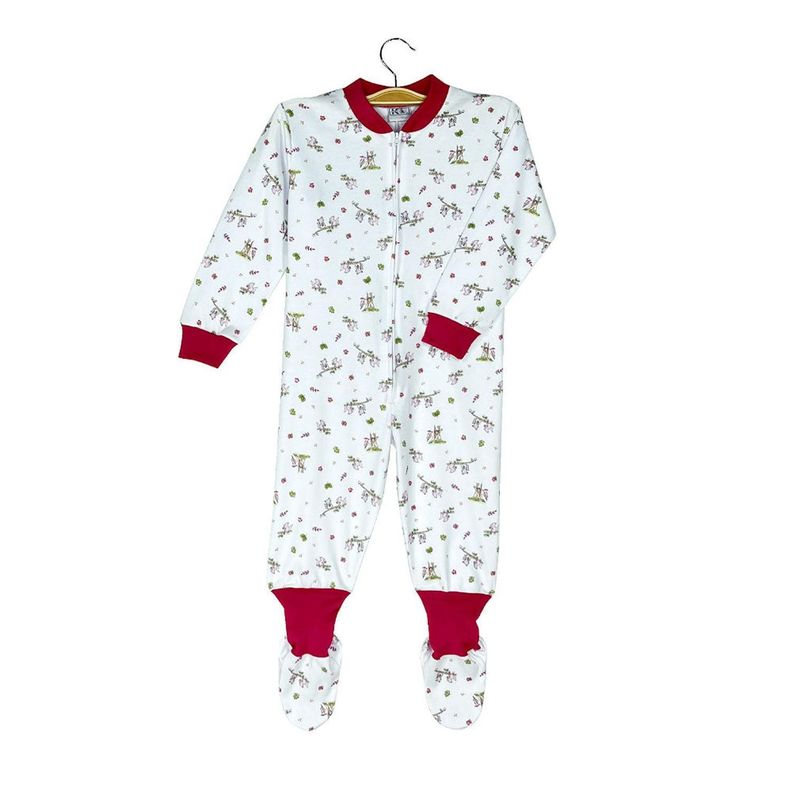Pijama Enterito Infantil - Frutos del Bosque - Osito de Algodón-0