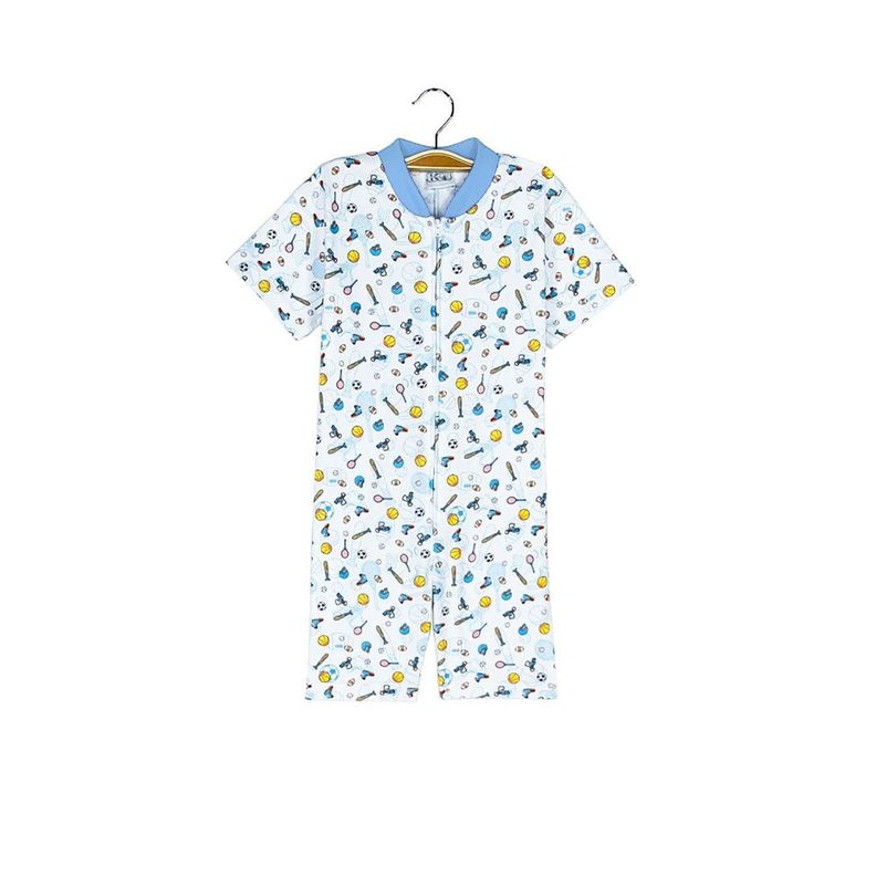 Pijama Enterito Infantil - Deporte - Algodón Corto-0