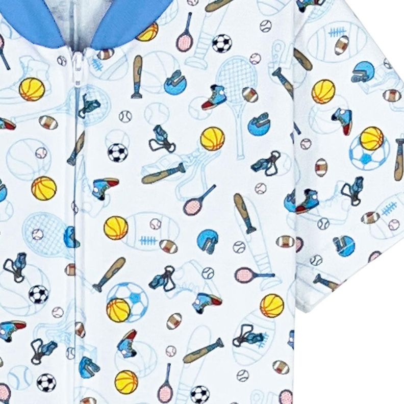 Pijama Enterito Infantil - Deporte - Algodón Corto-1