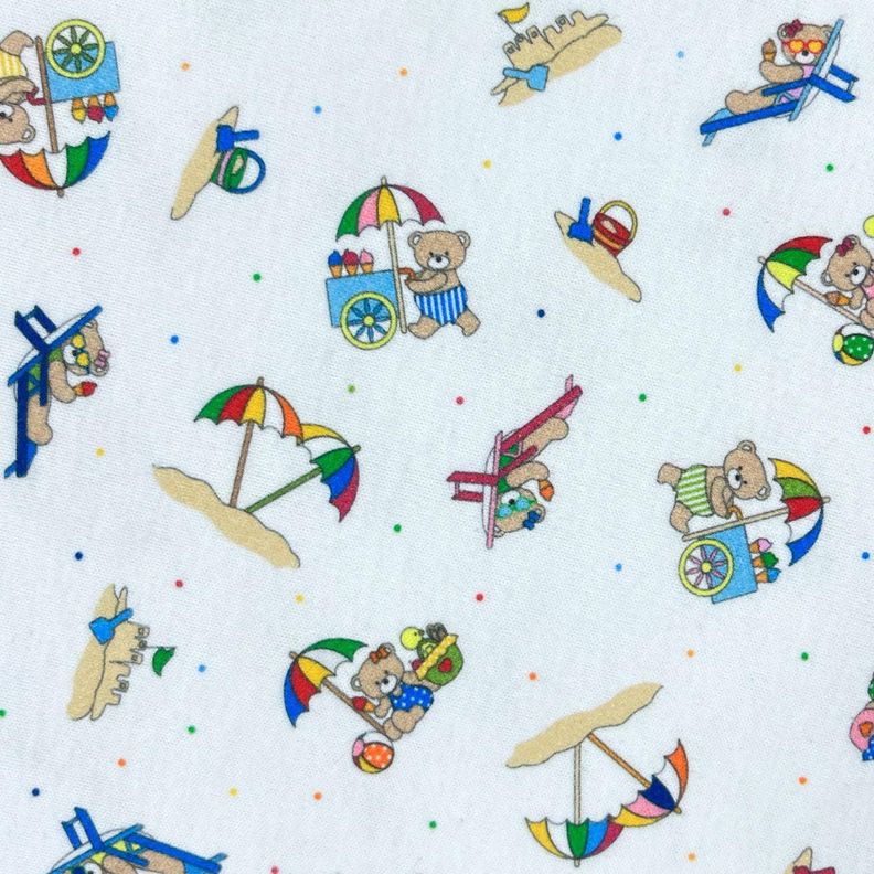 Pijama corto Infantil - Ositos Playeros - Algodón-1