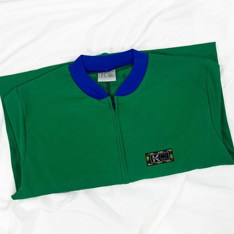 Pijama Enterito Infantil - Verde Heineken - Osito de Algodón-1
