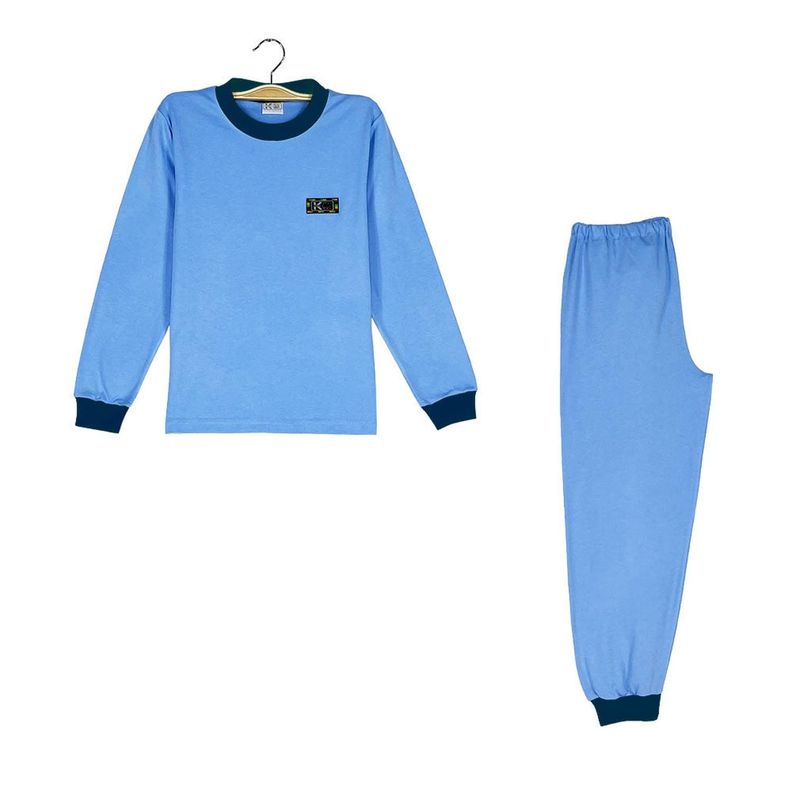Pijama Infantil - Celeste - Algodón-0