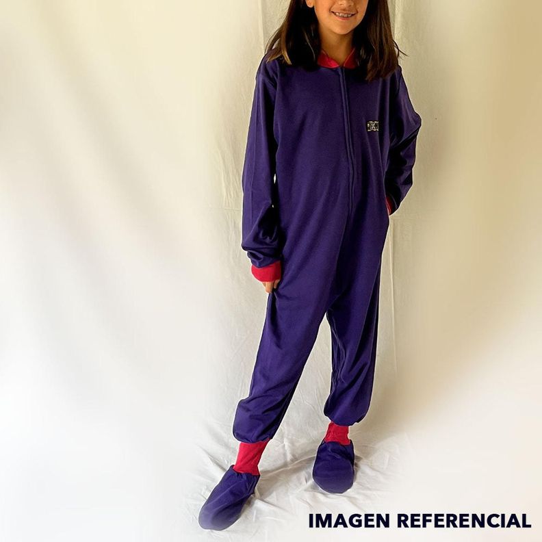 Pijama Enterito Infantil - Morado - Osito de Algodón-3