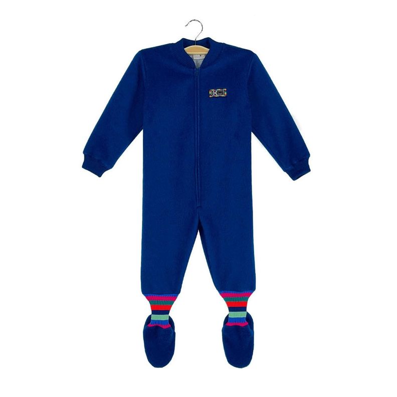 Pijama Infantil - Enterito Térmico - Azul Francia (Tallas 4 a 12)-0