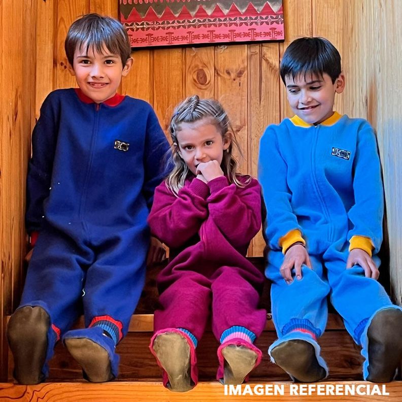 Pijama Infantil - Enterito Térmico - Azul Francia (Tallas 4 a 12)-2