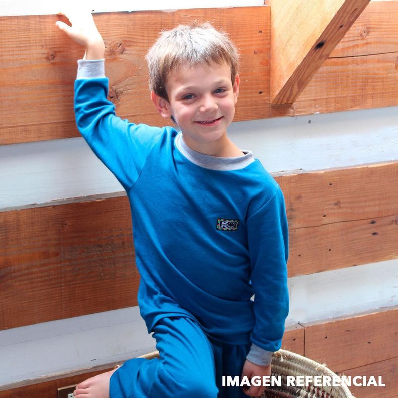 Pijama Infantil - Azul Marino - Algodón-4