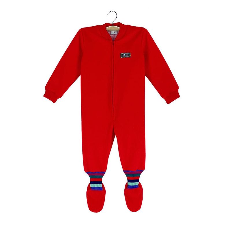 Pijama Infantil - Enterito Térmico - Rojo (Tallas 4 a 12)-0