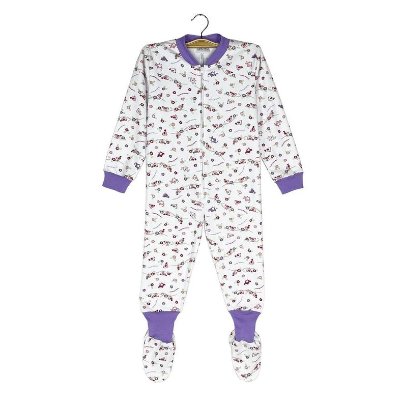 Pijama Enterito Infantil - Pajaritas - Osito de Algodón-0