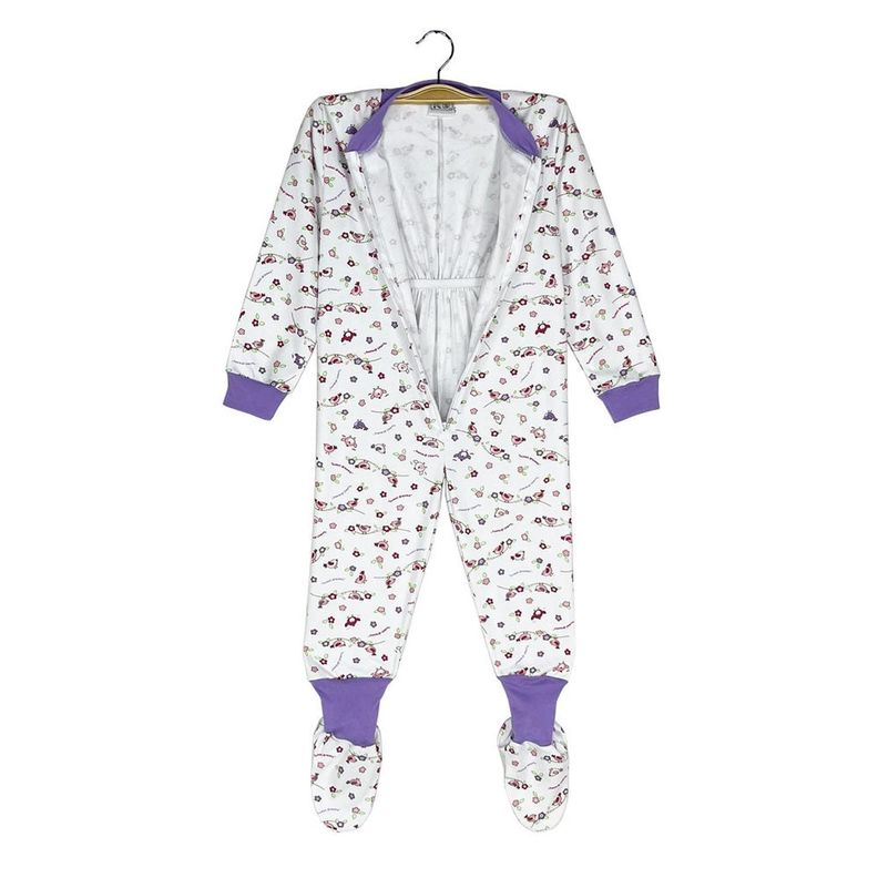 Pijama Enterito Infantil - Pajaritas - Osito de Algodón-3