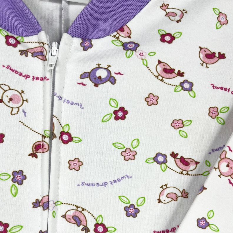 Pijama Enterito Infantil - Pajaritas - Osito de Algodón-4