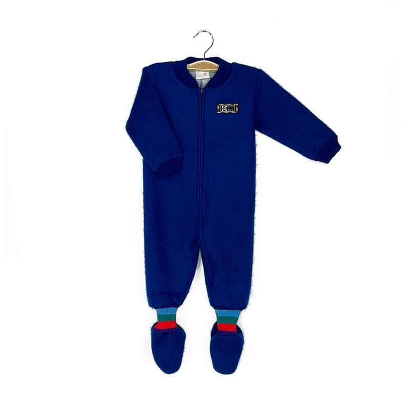 Pijama Bebé - Enterito Térmico - Azul Francia - (Tallas 0 a 2)-0