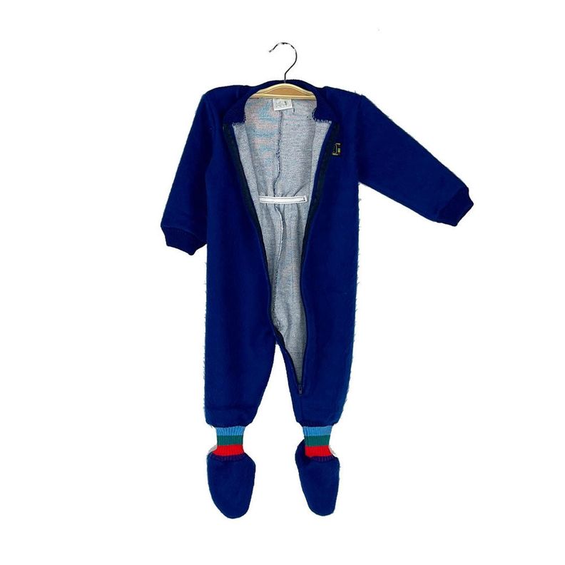Pijama Bebé - Enterito Térmico - Azul Francia - (Tallas 0 a 2)-1