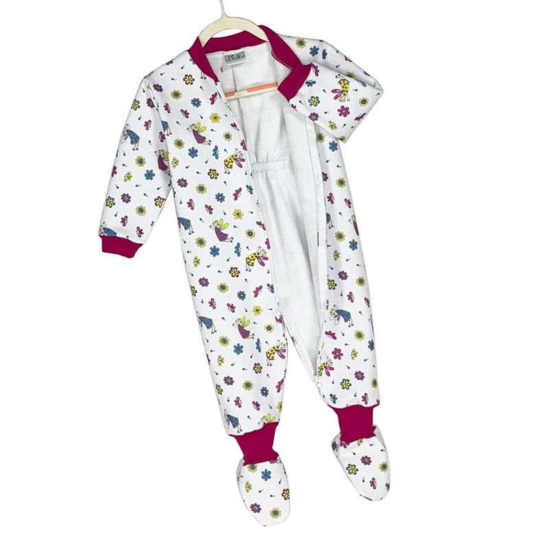 Pijama Bebé - Enterito Franela - Hadas (Tallas 0 a 2)-1