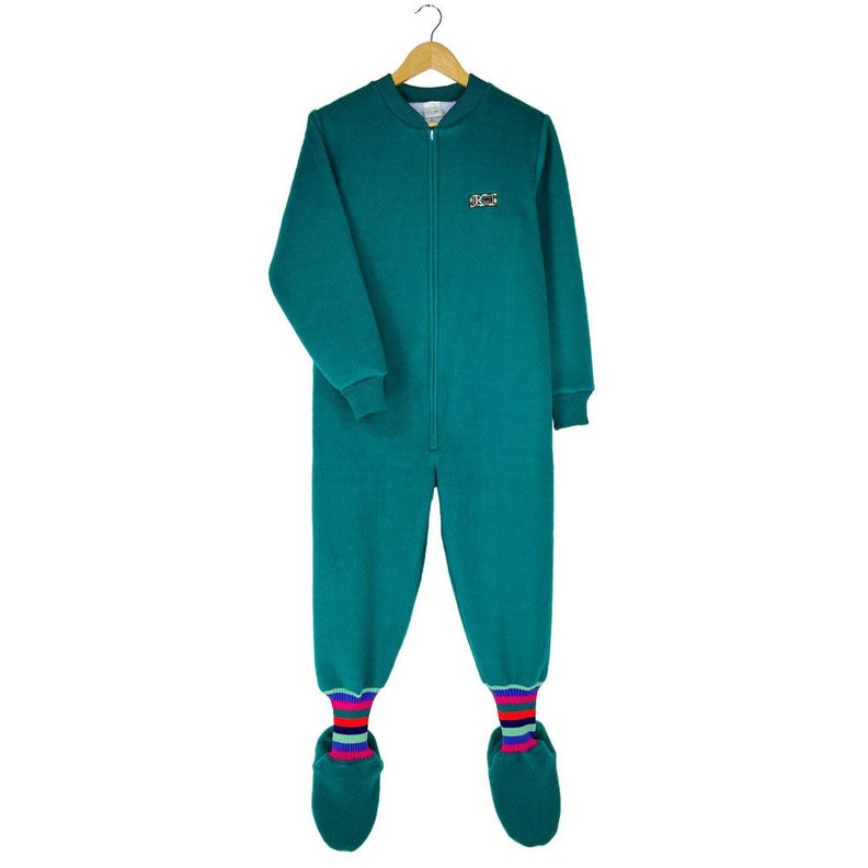 Pijama Adulto - Enterito Térmico - Verde Esmeralda (Tallas S-M-L-XL)-0