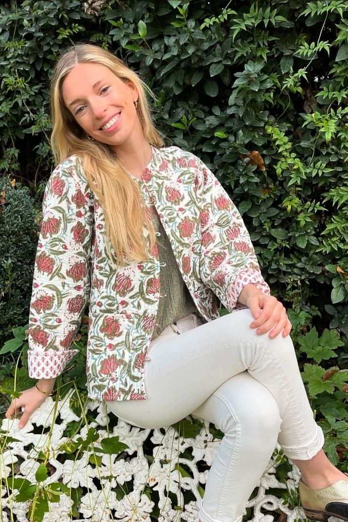 CHAQUETA ALGODÓN ESTAMPADA REVERSIBLE MUJER ADDA-0