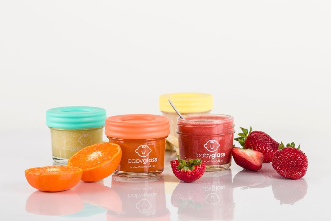 BABYGLASS: Set 4 contenedores 120 ml + 4 contenedores 240 ml + lápiz marcador-3