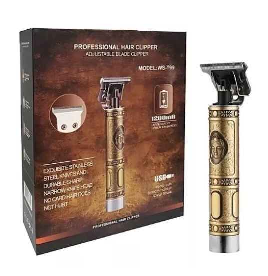 Kit Maquina Para Afeitar  Color Dorado